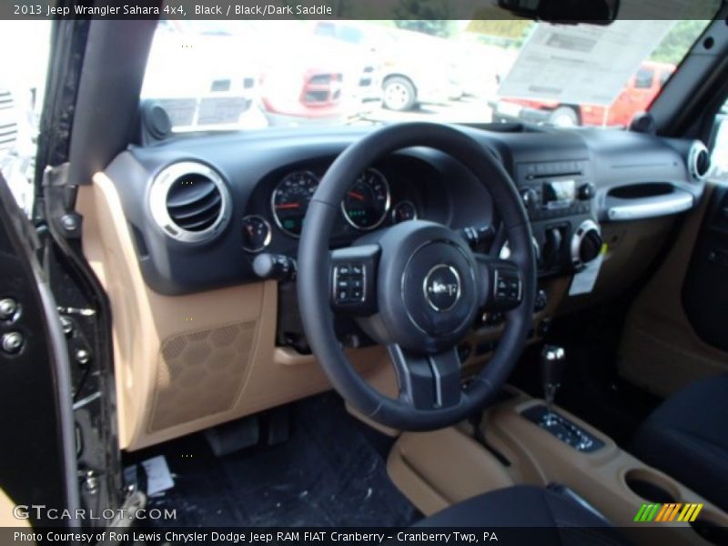 Black / Black/Dark Saddle 2013 Jeep Wrangler Sahara 4x4