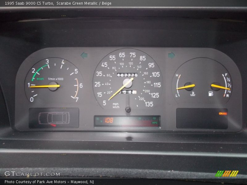  1995 9000 CS Turbo CS Turbo Gauges