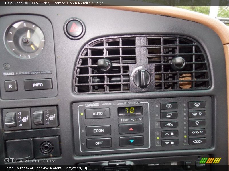 Controls of 1995 9000 CS Turbo