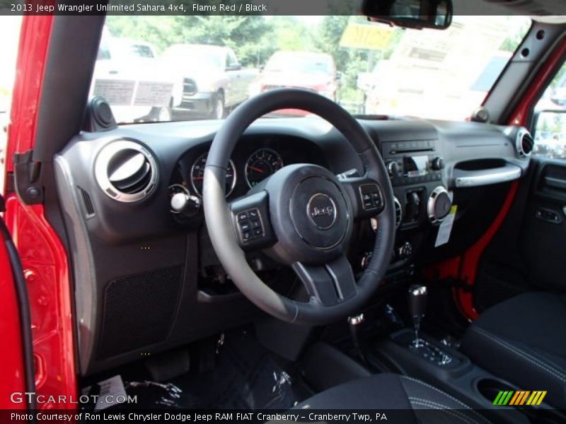 Flame Red / Black 2013 Jeep Wrangler Unlimited Sahara 4x4