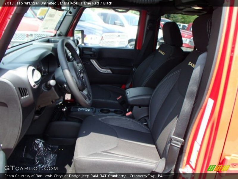 Flame Red / Black 2013 Jeep Wrangler Unlimited Sahara 4x4