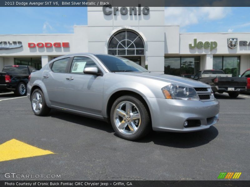 Billet Silver Metallic / Black 2013 Dodge Avenger SXT V6