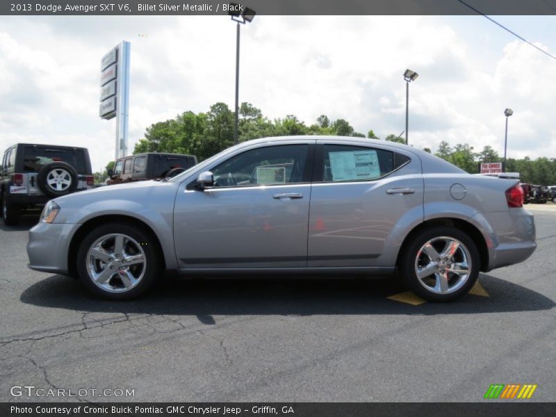 Billet Silver Metallic / Black 2013 Dodge Avenger SXT V6