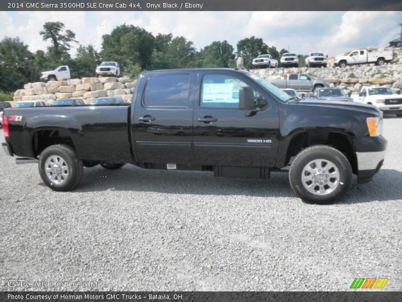 Onyx Black / Ebony 2014 GMC Sierra 3500HD SLE Crew Cab 4x4