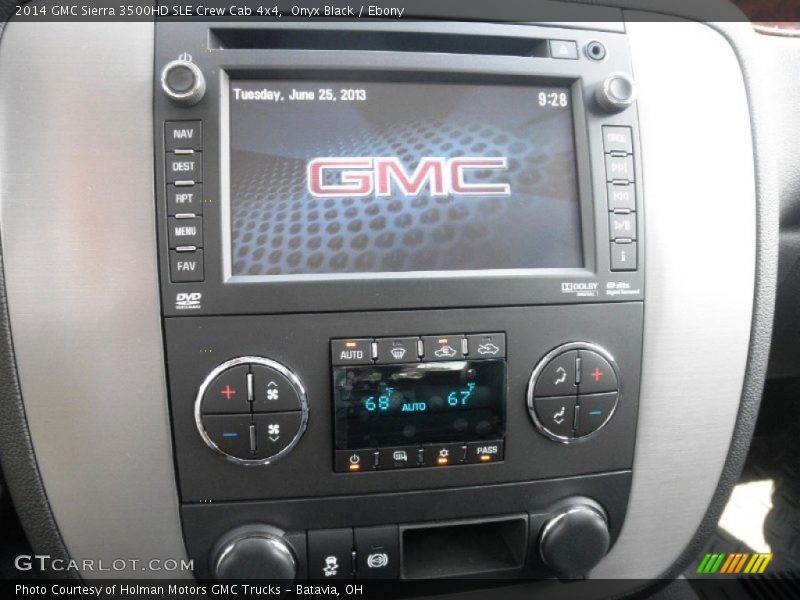 Controls of 2014 Sierra 3500HD SLE Crew Cab 4x4
