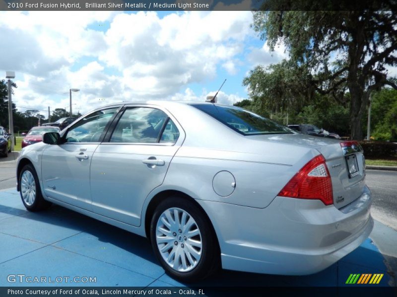 Brilliant Silver Metallic / Medium Light Stone 2010 Ford Fusion Hybrid