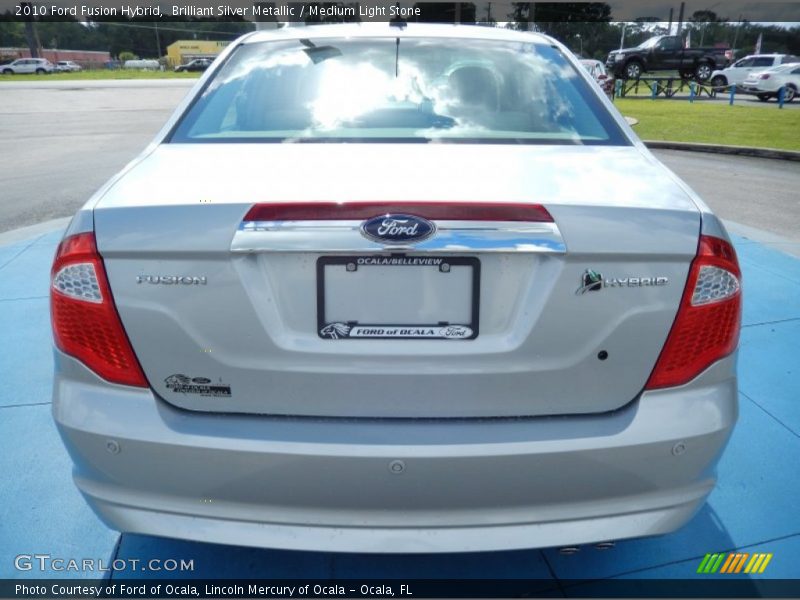 Brilliant Silver Metallic / Medium Light Stone 2010 Ford Fusion Hybrid