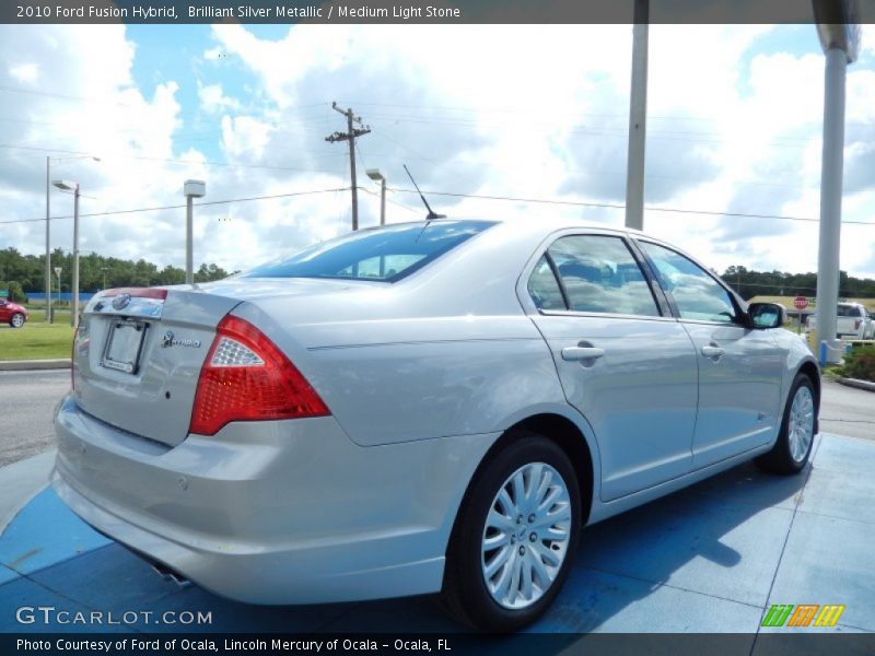 Brilliant Silver Metallic / Medium Light Stone 2010 Ford Fusion Hybrid