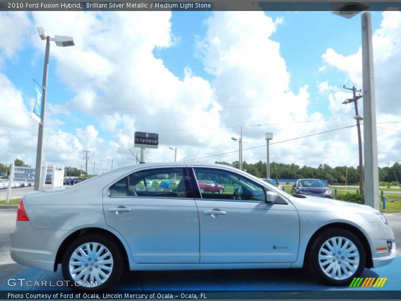 Brilliant Silver Metallic / Medium Light Stone 2010 Ford Fusion Hybrid