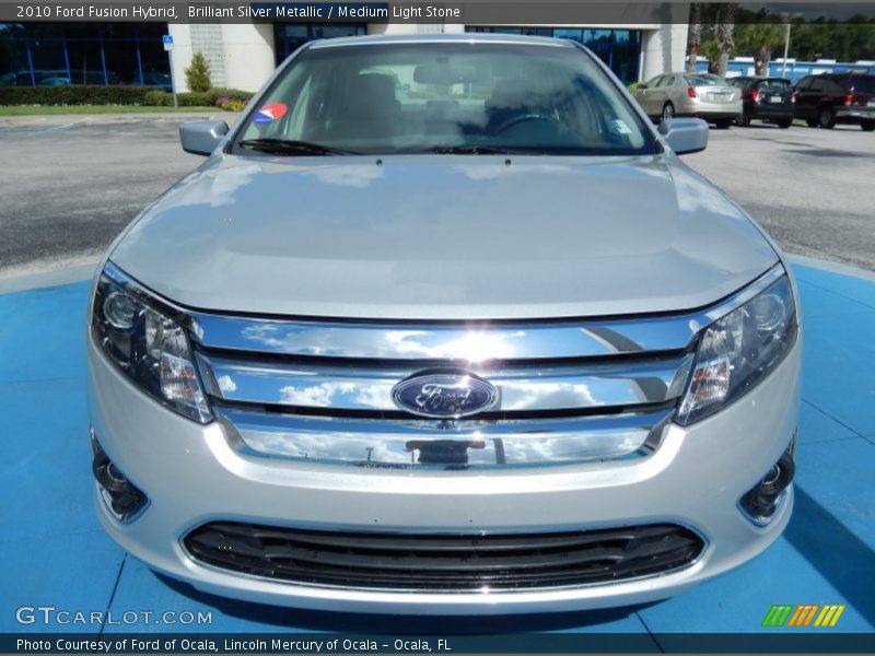 Brilliant Silver Metallic / Medium Light Stone 2010 Ford Fusion Hybrid