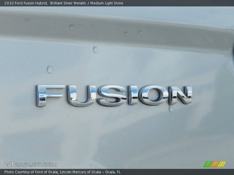Brilliant Silver Metallic / Medium Light Stone 2010 Ford Fusion Hybrid