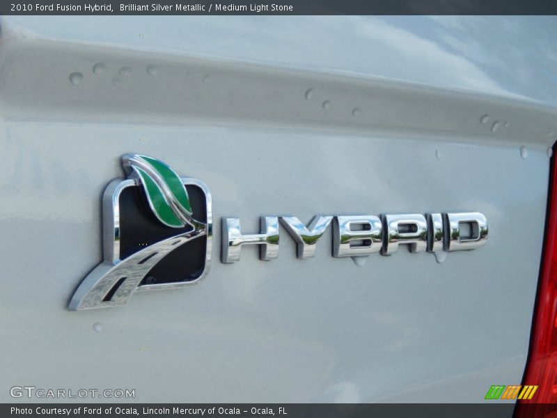 Brilliant Silver Metallic / Medium Light Stone 2010 Ford Fusion Hybrid