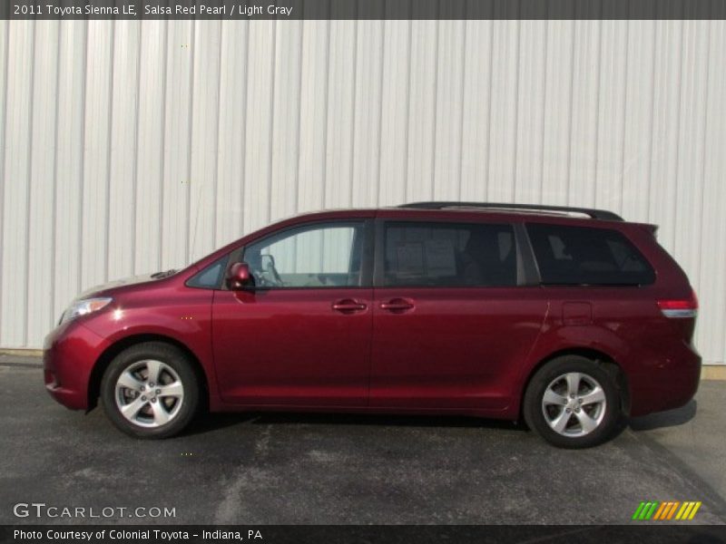 Salsa Red Pearl / Light Gray 2011 Toyota Sienna LE