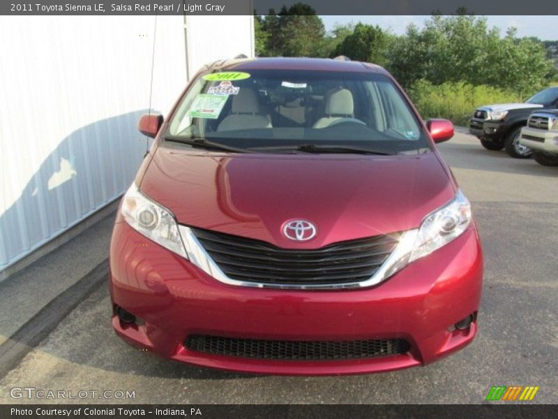 Salsa Red Pearl / Light Gray 2011 Toyota Sienna LE