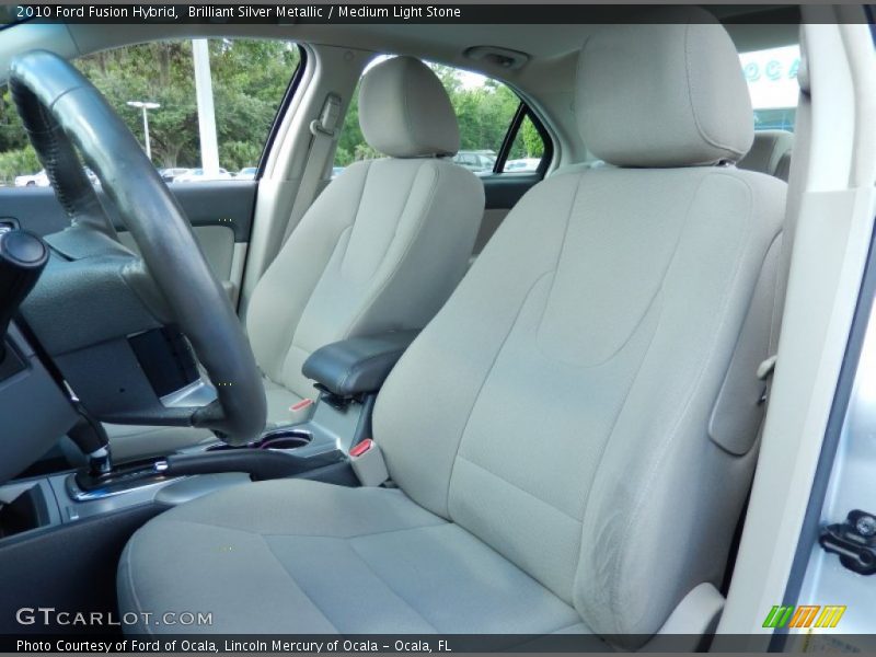 Brilliant Silver Metallic / Medium Light Stone 2010 Ford Fusion Hybrid