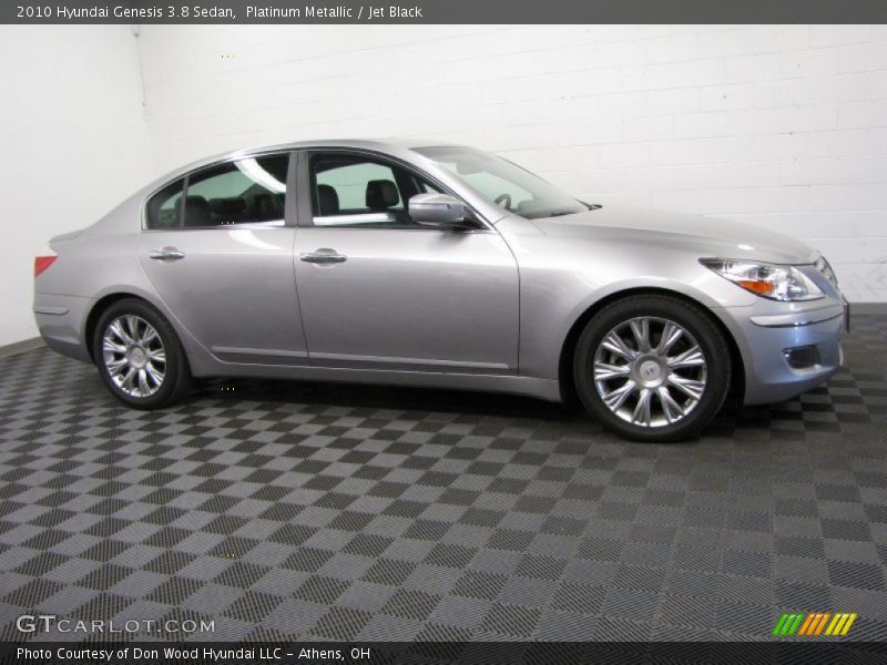Platinum Metallic / Jet Black 2010 Hyundai Genesis 3.8 Sedan