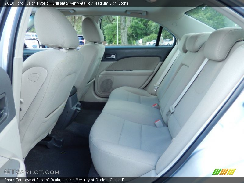 Brilliant Silver Metallic / Medium Light Stone 2010 Ford Fusion Hybrid