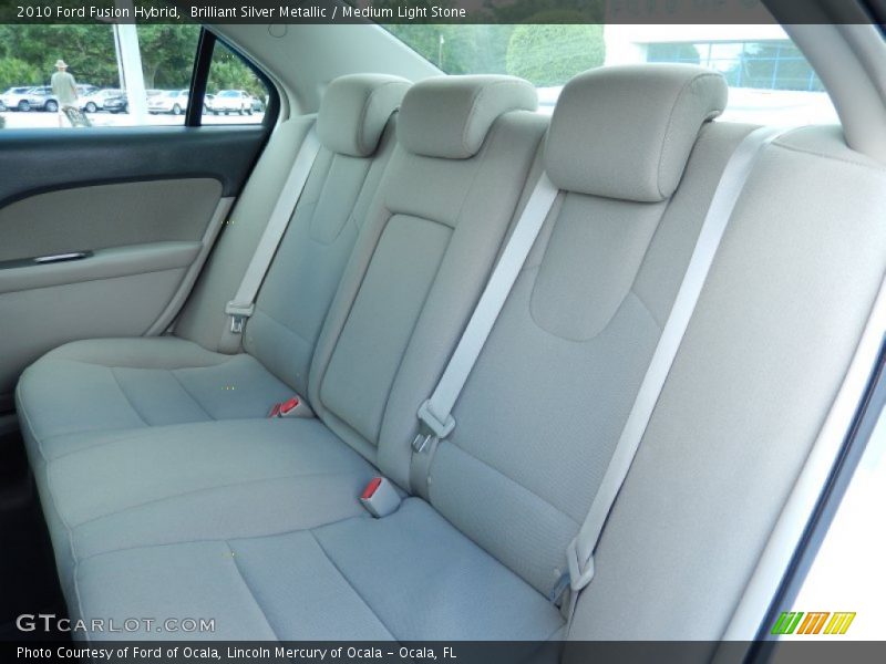 Brilliant Silver Metallic / Medium Light Stone 2010 Ford Fusion Hybrid
