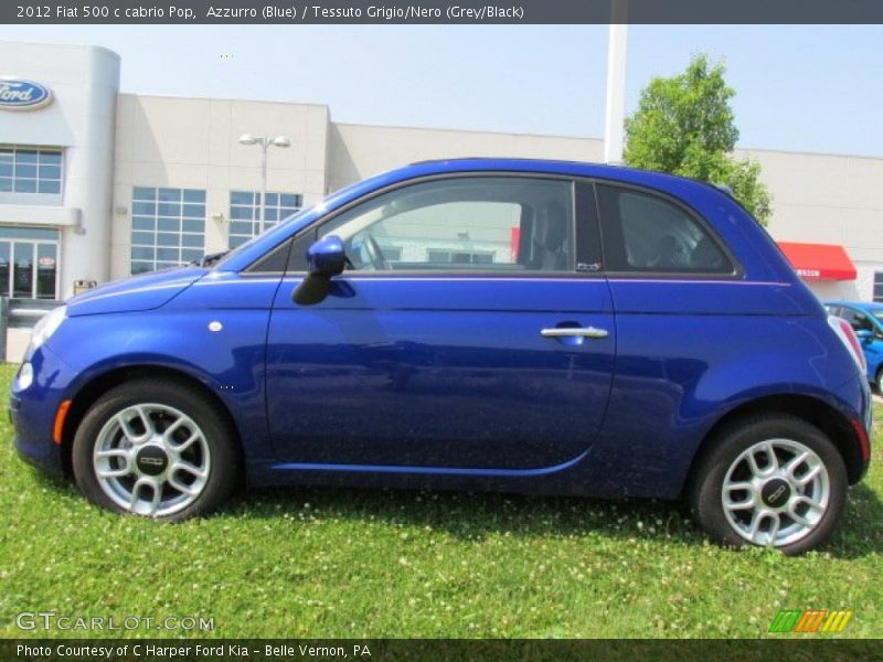 2012 500 c cabrio Pop Azzurro (Blue)
