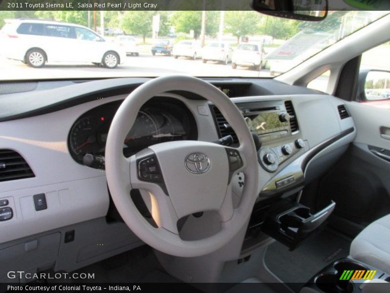Salsa Red Pearl / Light Gray 2011 Toyota Sienna LE
