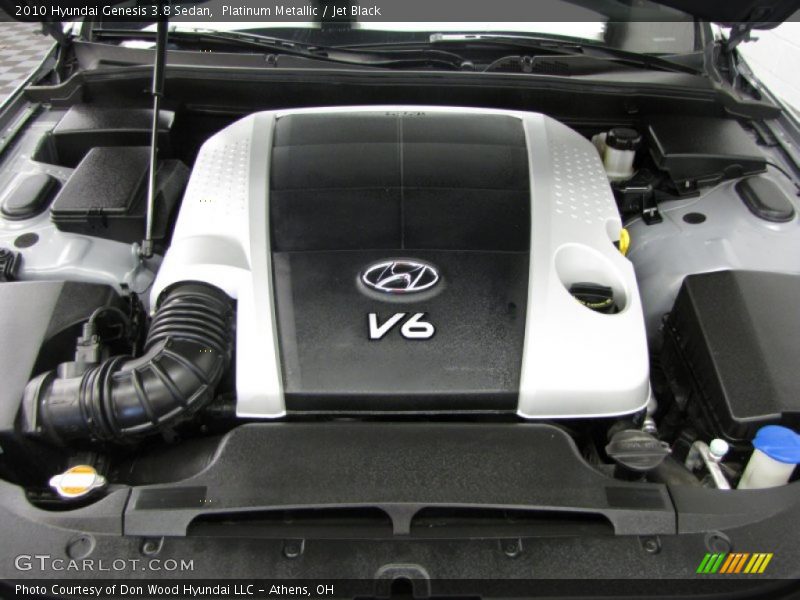 Platinum Metallic / Jet Black 2010 Hyundai Genesis 3.8 Sedan