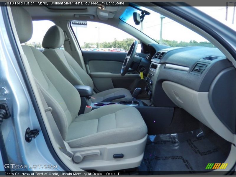 Brilliant Silver Metallic / Medium Light Stone 2010 Ford Fusion Hybrid
