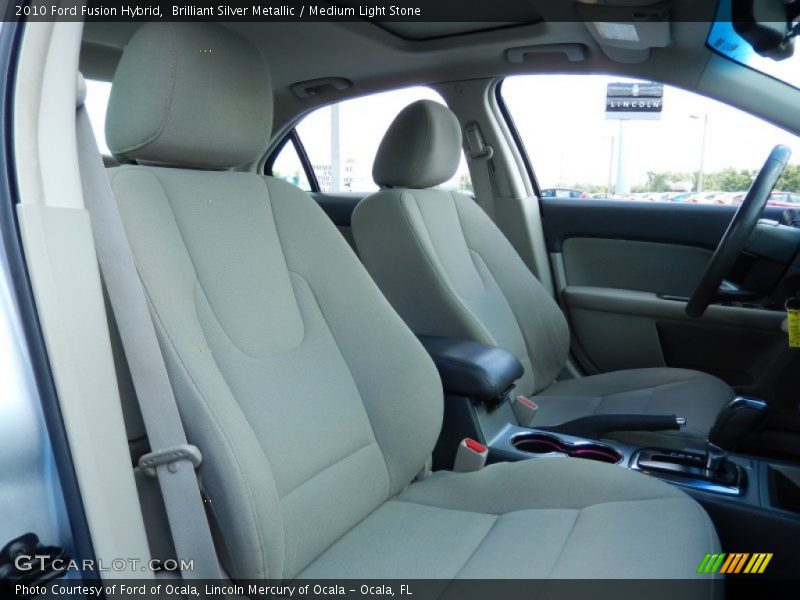 Brilliant Silver Metallic / Medium Light Stone 2010 Ford Fusion Hybrid