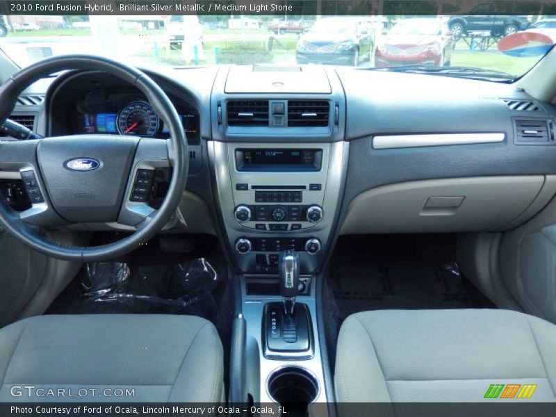 Brilliant Silver Metallic / Medium Light Stone 2010 Ford Fusion Hybrid