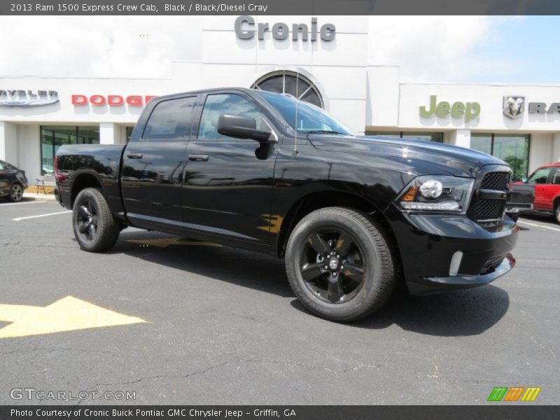 Black / Black/Diesel Gray 2013 Ram 1500 Express Crew Cab