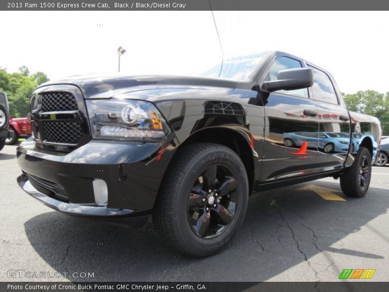 Black / Black/Diesel Gray 2013 Ram 1500 Express Crew Cab