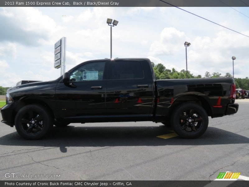 Black / Black/Diesel Gray 2013 Ram 1500 Express Crew Cab