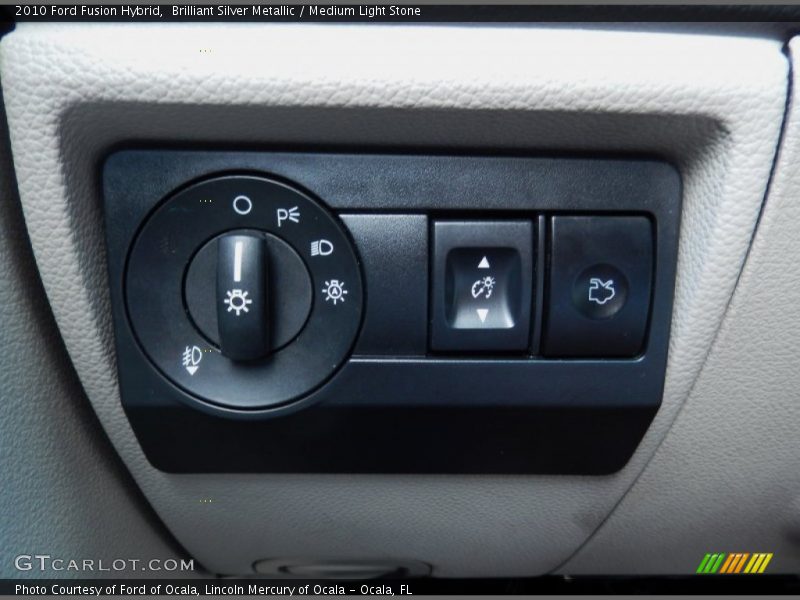 Brilliant Silver Metallic / Medium Light Stone 2010 Ford Fusion Hybrid