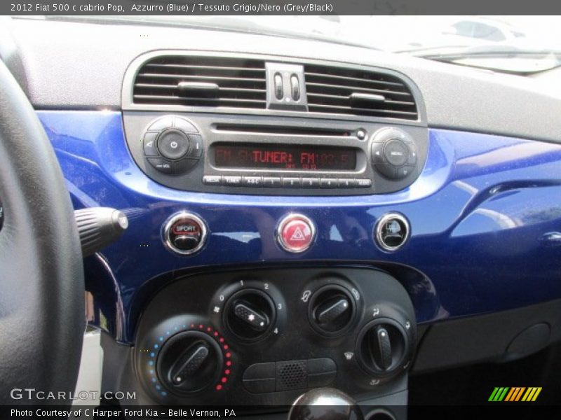 Controls of 2012 500 c cabrio Pop