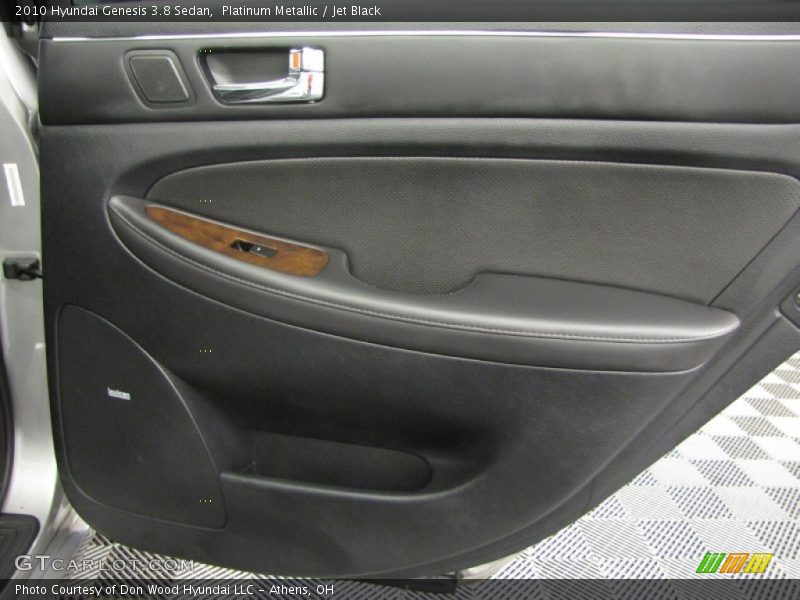 Platinum Metallic / Jet Black 2010 Hyundai Genesis 3.8 Sedan