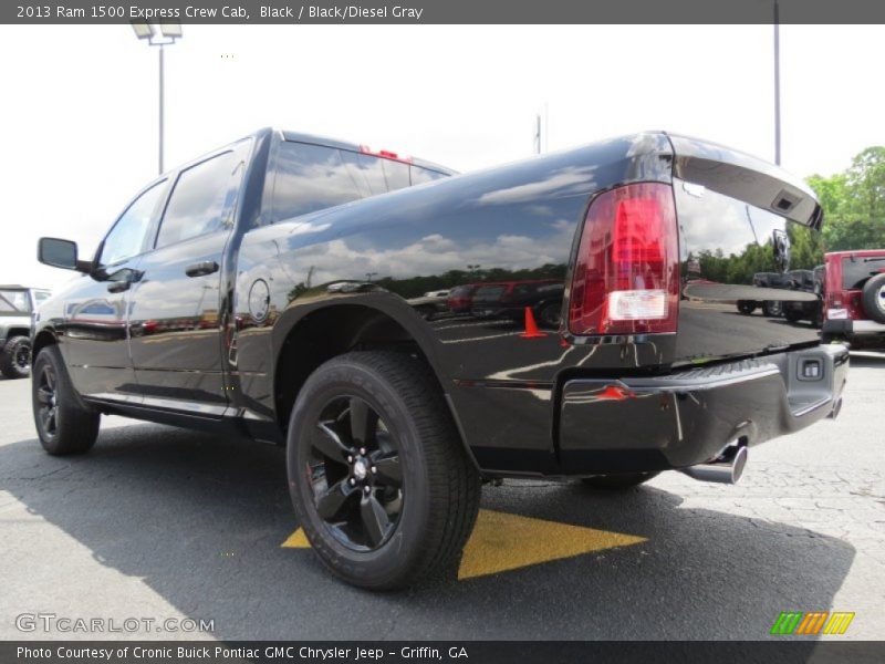 Black / Black/Diesel Gray 2013 Ram 1500 Express Crew Cab