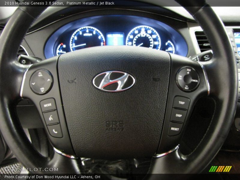 Platinum Metallic / Jet Black 2010 Hyundai Genesis 3.8 Sedan