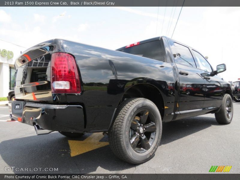 Black / Black/Diesel Gray 2013 Ram 1500 Express Crew Cab