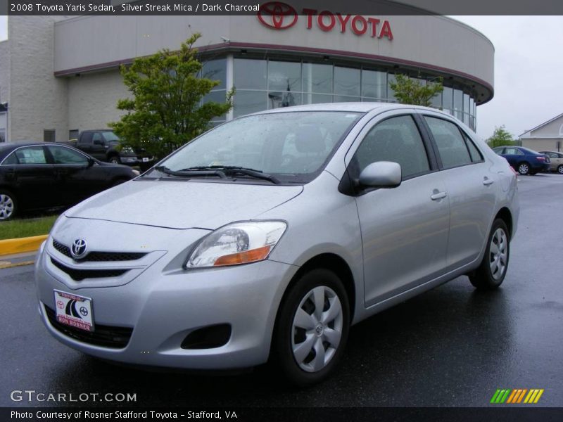Silver Streak Mica / Dark Charcoal 2008 Toyota Yaris Sedan