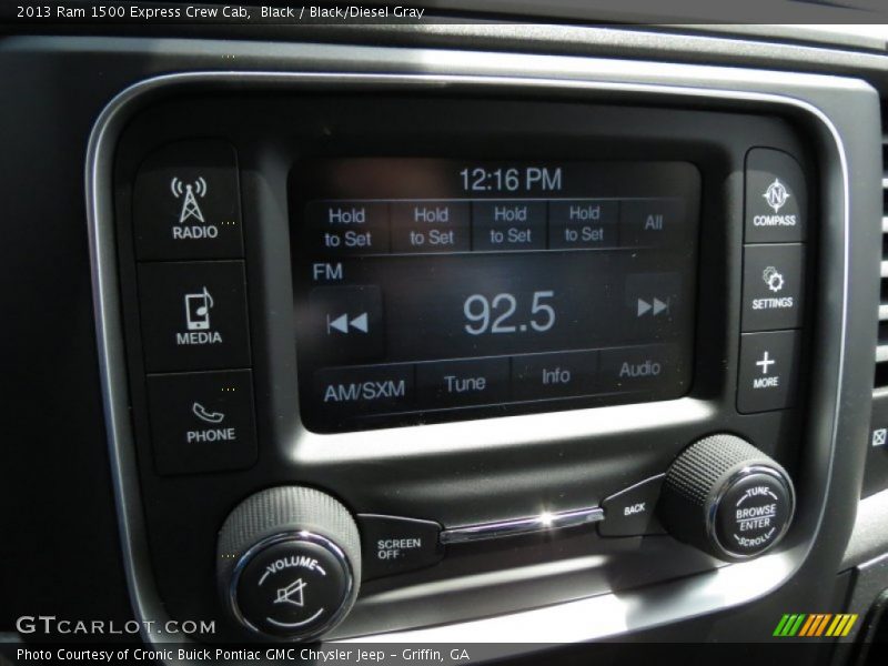 Black / Black/Diesel Gray 2013 Ram 1500 Express Crew Cab