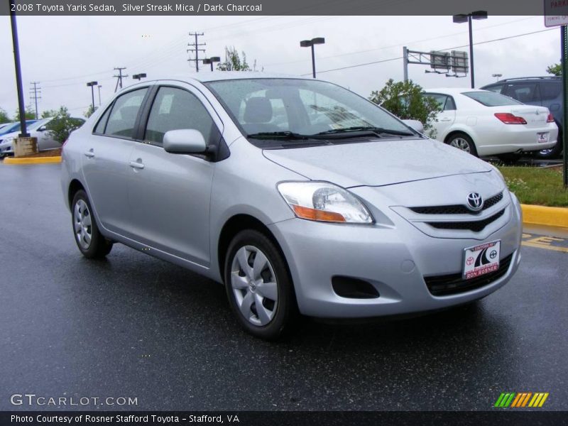 Silver Streak Mica / Dark Charcoal 2008 Toyota Yaris Sedan