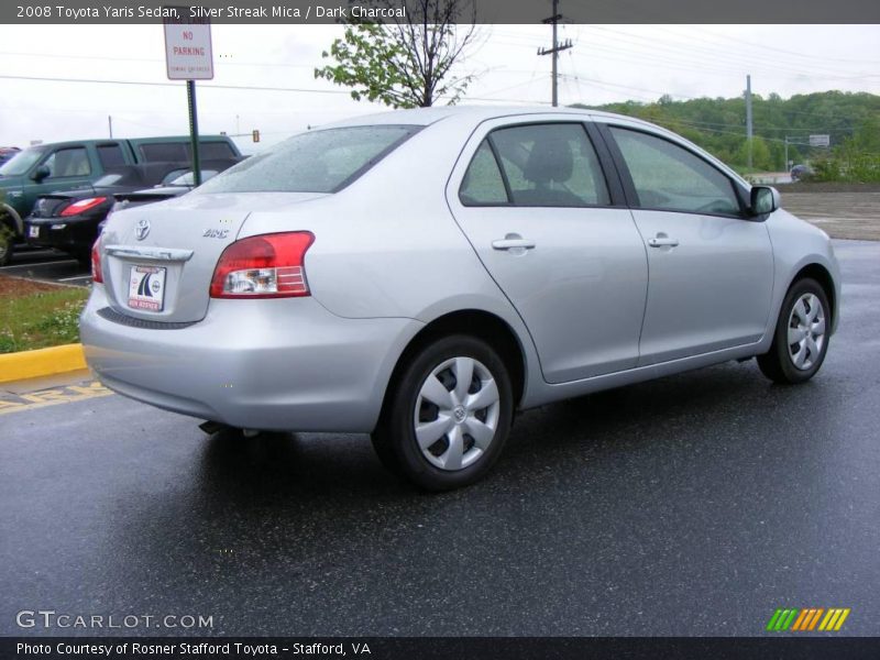 Silver Streak Mica / Dark Charcoal 2008 Toyota Yaris Sedan