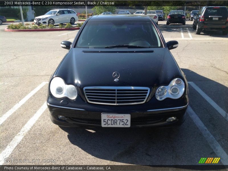Black / Charcoal 2003 Mercedes-Benz C 230 Kompressor Sedan