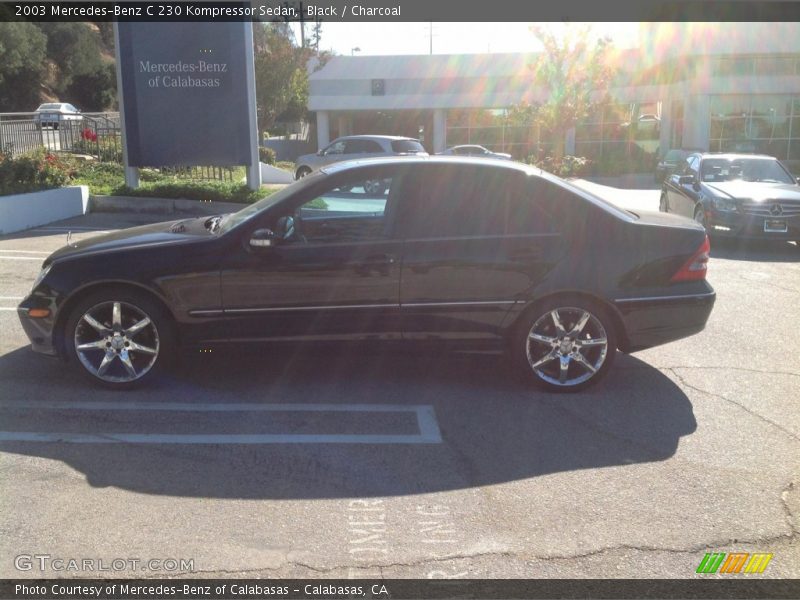 Black / Charcoal 2003 Mercedes-Benz C 230 Kompressor Sedan