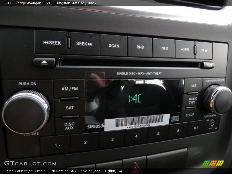 Tungsten Metallic / Black 2013 Dodge Avenger SE V6