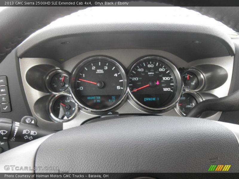 Onyx Black / Ebony 2013 GMC Sierra 2500HD SLE Extended Cab 4x4