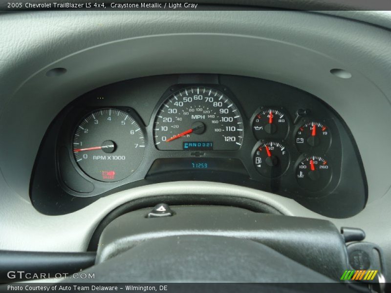 Graystone Metallic / Light Gray 2005 Chevrolet TrailBlazer LS 4x4