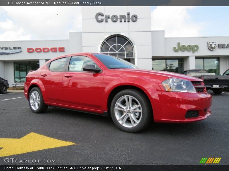 Redline 2-Coat Pearl / Black 2013 Dodge Avenger SE V6