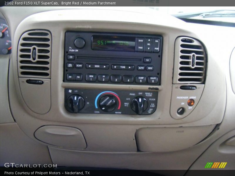 Bright Red / Medium Parchment 2002 Ford F150 XLT SuperCab