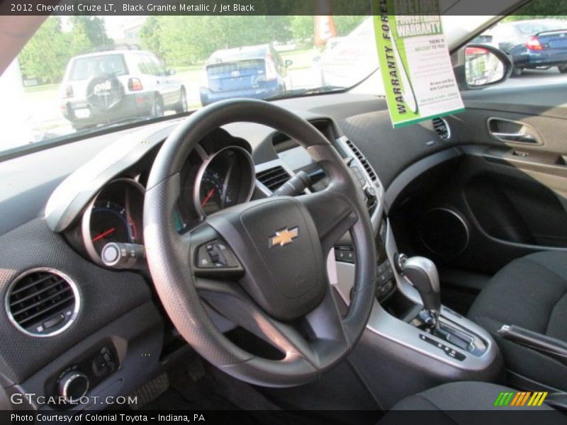 Black Granite Metallic / Jet Black 2012 Chevrolet Cruze LT