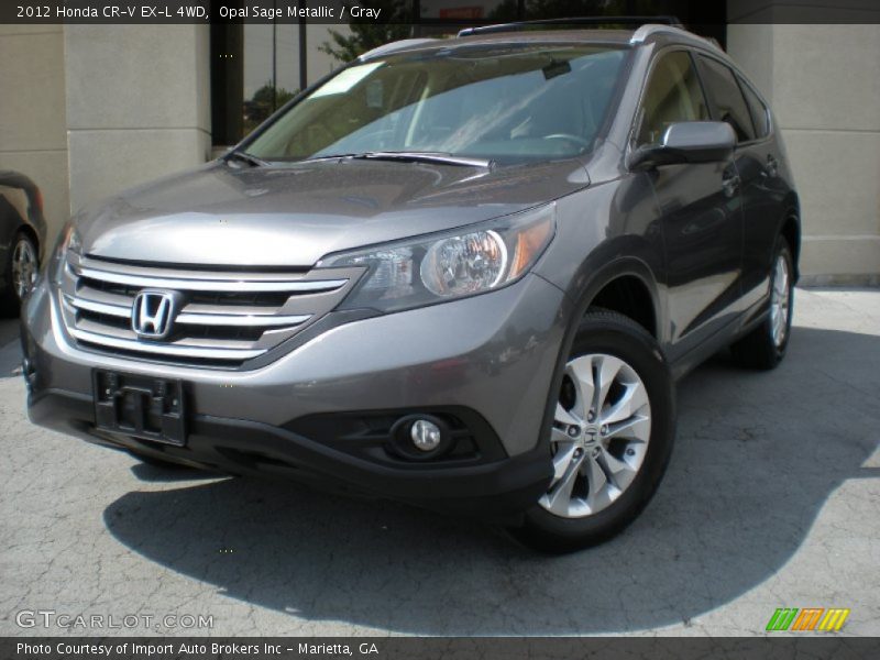 Opal Sage Metallic / Gray 2012 Honda CR-V EX-L 4WD